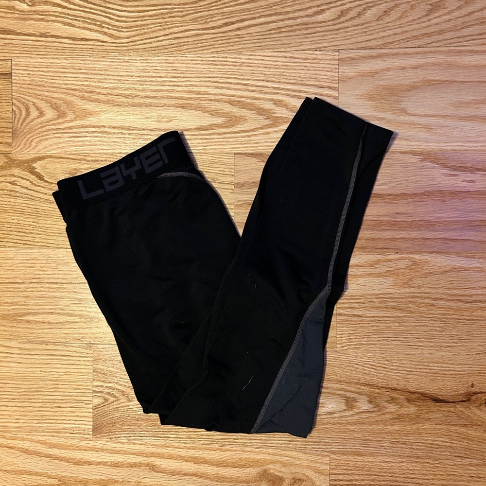 Layer 8 Large Black Thermal Pants – Warm & Lightweight